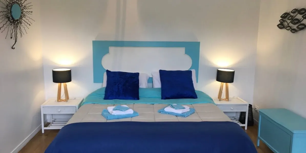 Chambre turquoise 
