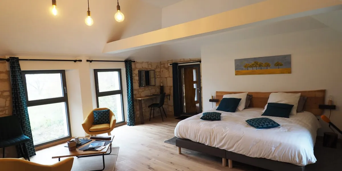 Chambre Boisée Blanc