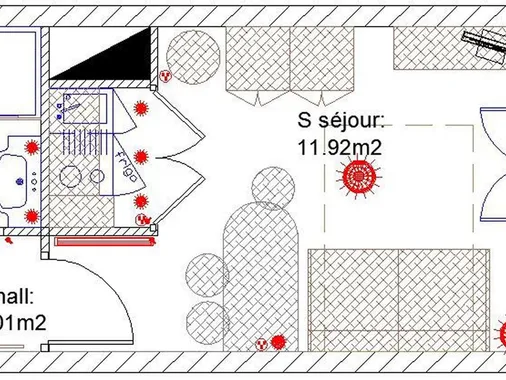 Studio meublé OBSERVATOIRE 1 ou 2 p pour 12 mois ou plus